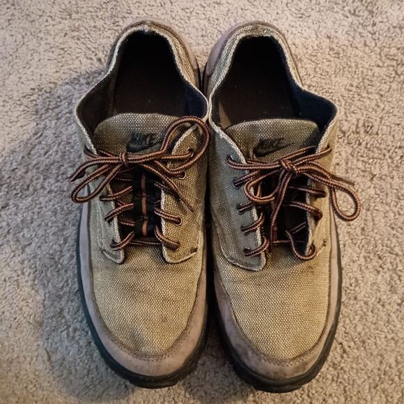 Vintage Nike ACG Zion Low Hiking Boot 90s Men’s 8.5 Olive Green Shoes 185056-301 - Picture 2 of 6